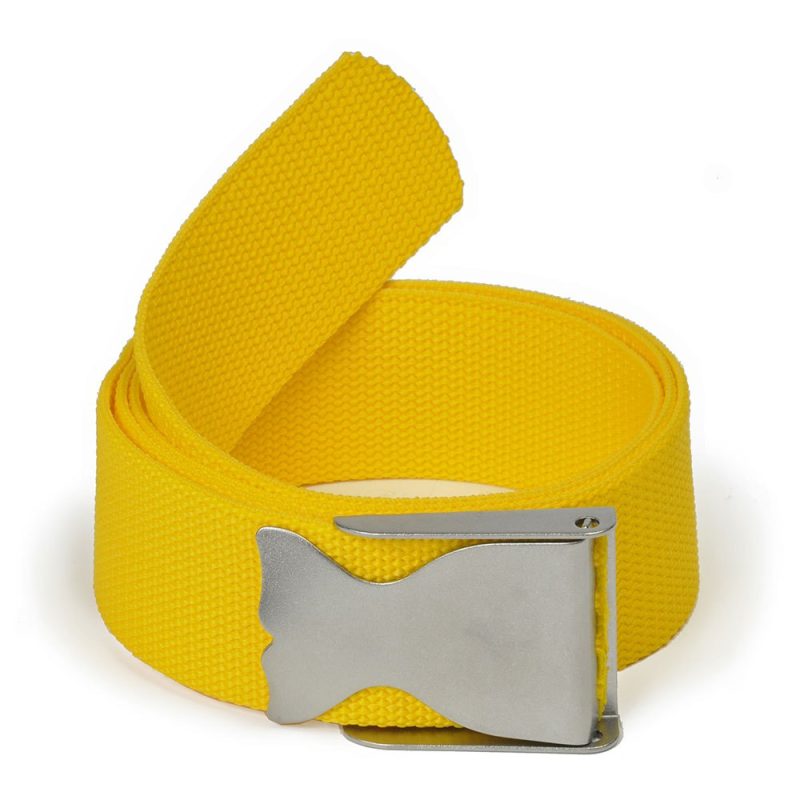 Ceinture Jaune Avec Boucle Inox