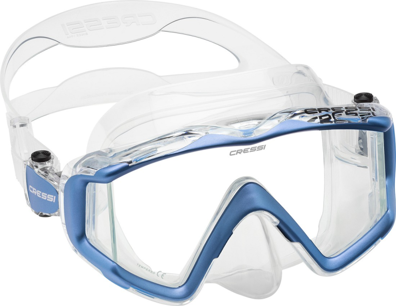 Masque - LIBERTY TRISIDE Transp / Bleu / Argent