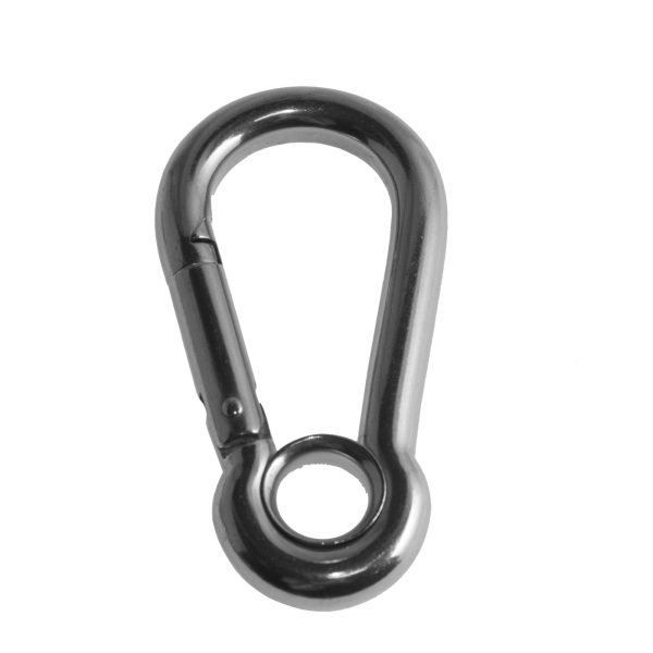 Mousqueton Inox Avec Œil 100mm - "Mousqueton Pompier"