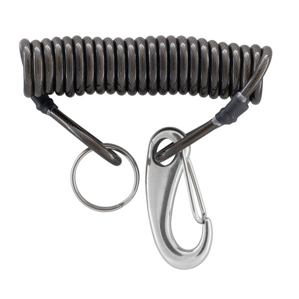 Spirale Inox Simple Mousq.
60 mm + Anneau Brisé Inox - Couleur