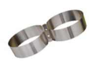 Cerclages Inox - Diam 140mm - H 60mm - Ecart 14mm + Vis
