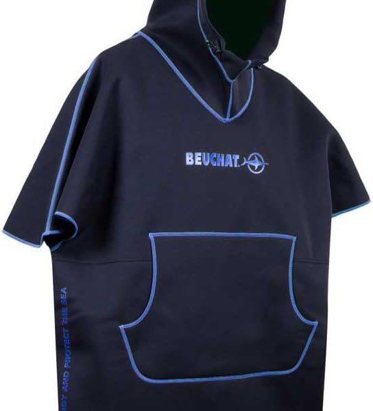 Poncho Noir/ Bleu Profond Beuchat